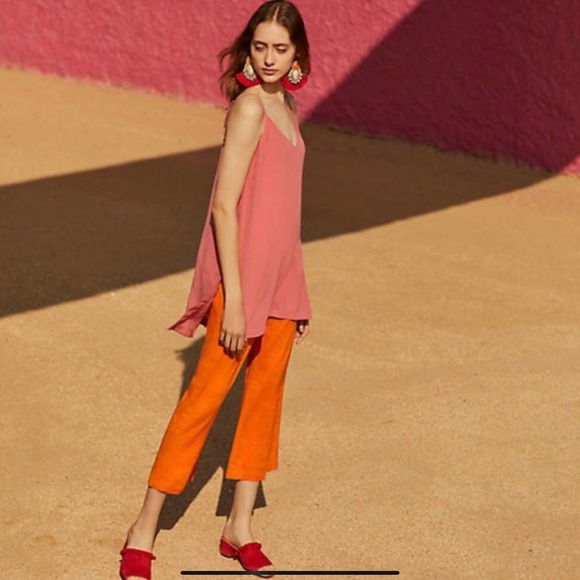Anthropologie Tops - ANTHROPOLOGIE MAEVE Meret Silk Tunic Tank Rose Pink 8 NWT